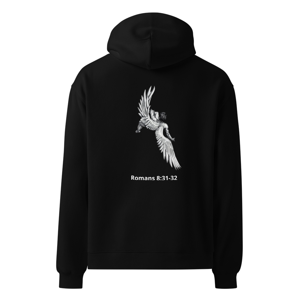 FALLEN ANGEL HOODIE - BLACK